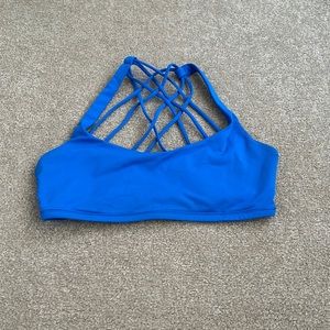 Blue Lulu Lemon Sports Bra